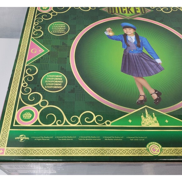 WICKED Shiz University Uniform Costume Hat Lantern Light Up Girls 4-6X Dress Up - Picture 14 of 16